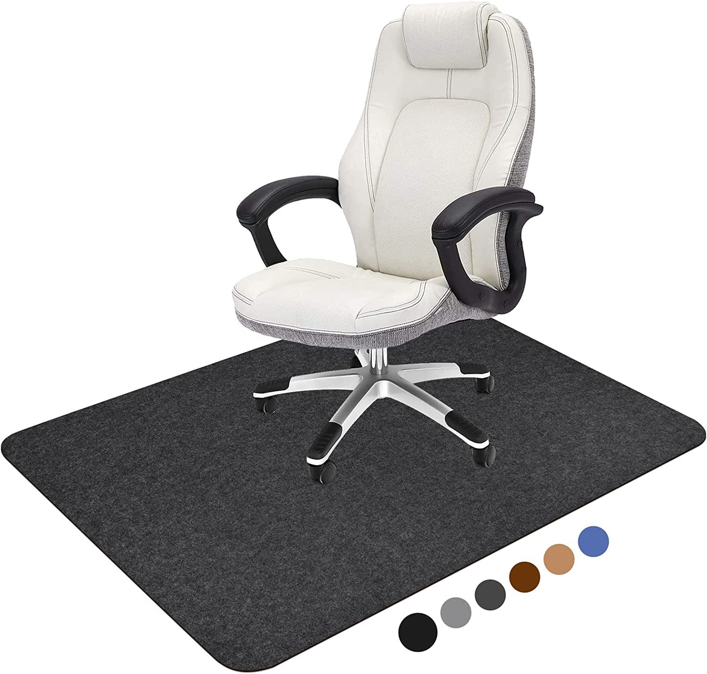 Chair Mat for Hardwood Floor,55" x 35"Office Chair Mats,Floor Protector For Desk Chair,Dark Grey