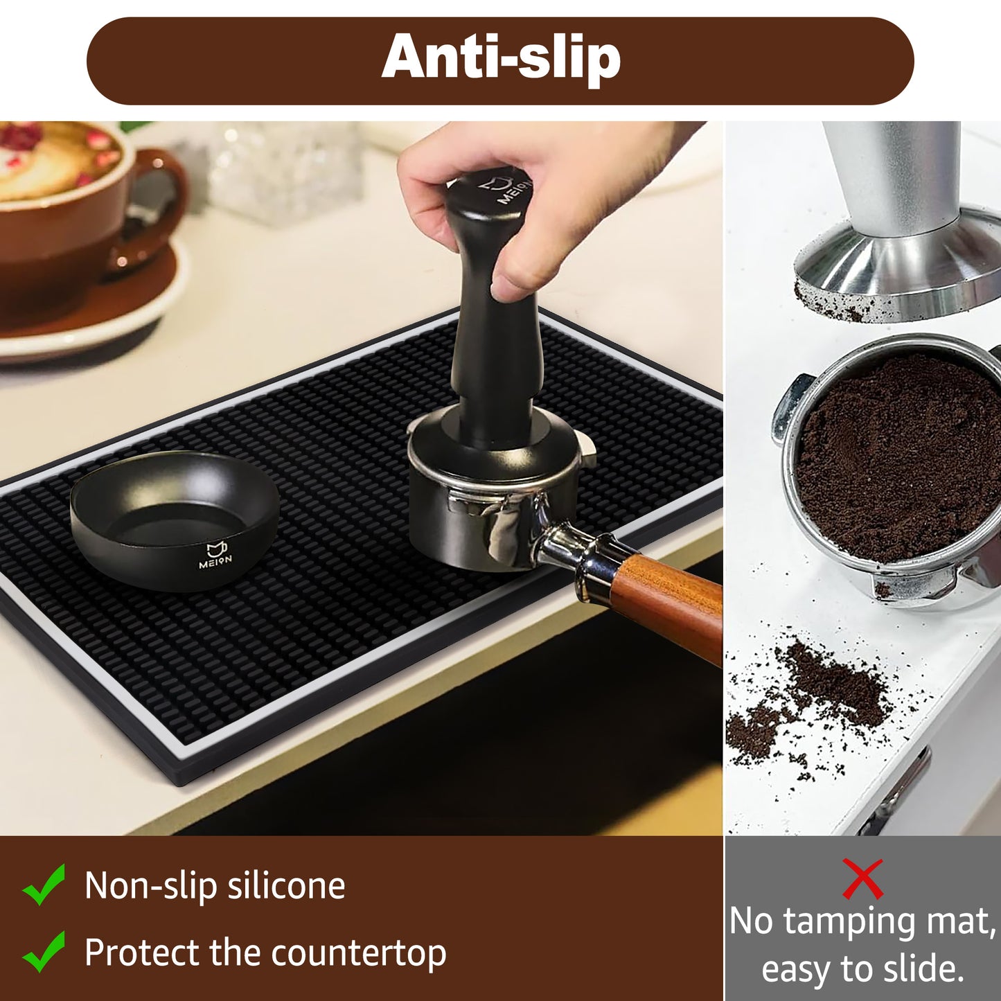 Hriiiiya Premium Bar Mat 18"x12" Coffee Mat, Dish Drying Mat, Durable & Stylish Service for Spills,Coffee,Bars,Restaurants,Counter Top Dish Drying Mat,Glass