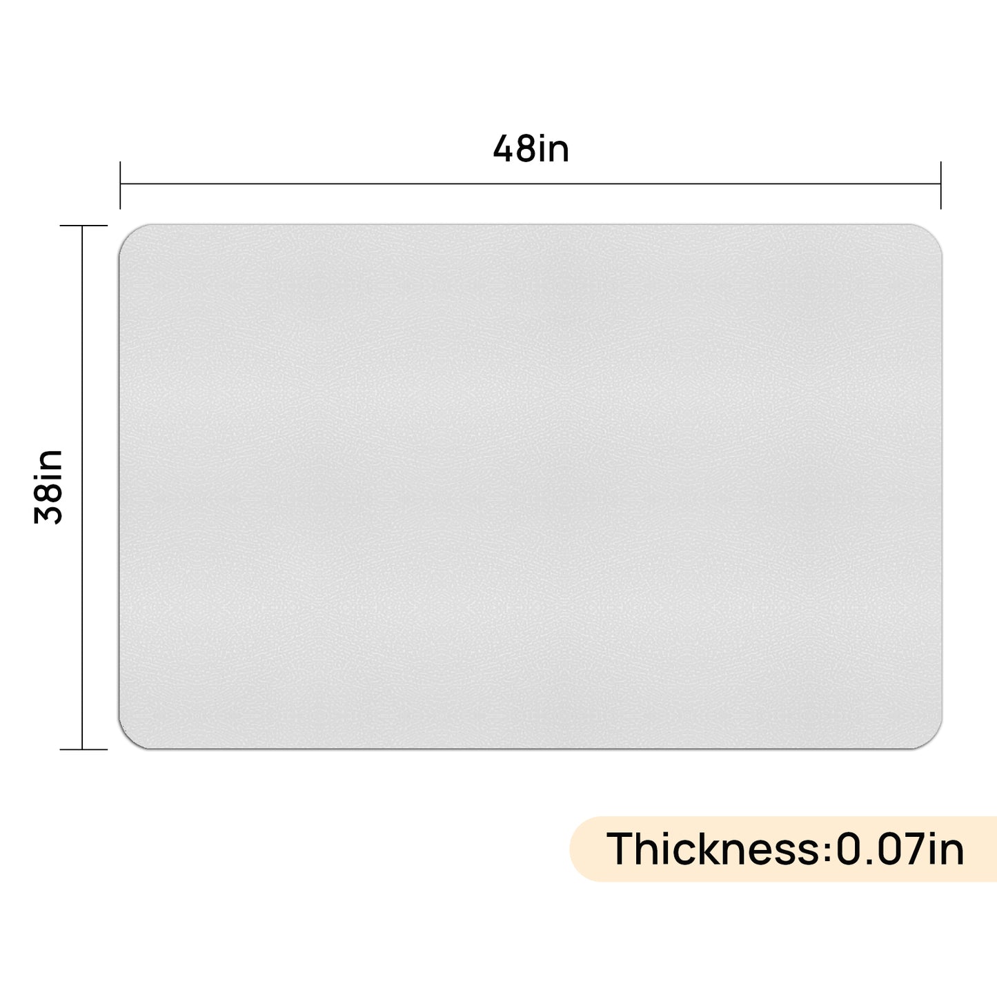 Plastic Chair Mat for Hardwood Floor, 36"x 48" Office Chair Mat for Home, Floor Protector Mat for Desk Chair for Home