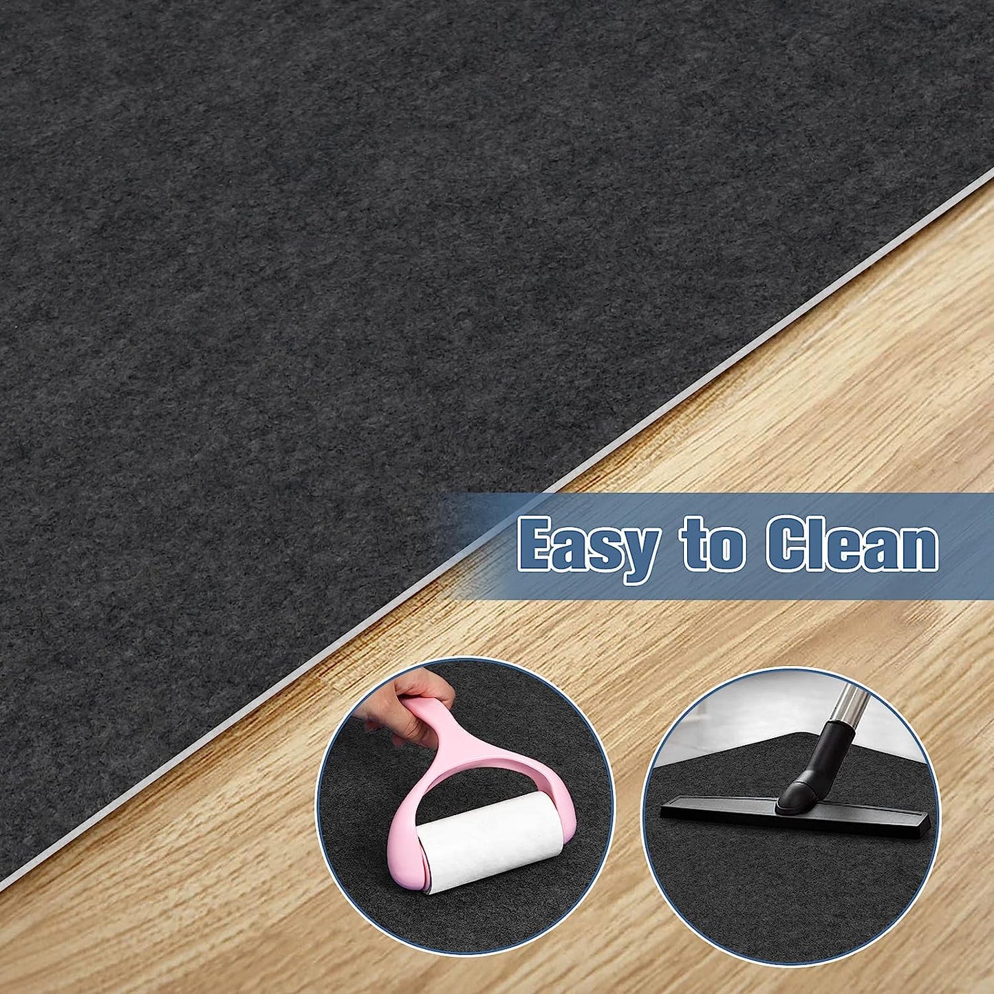 Chair Mat for Hardwood Floor,55" x 35"Office Chair Mats,Floor Protector For Desk Chair,Dark Grey