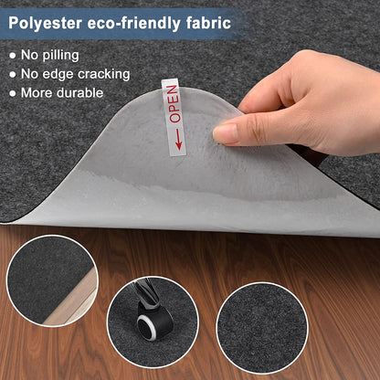Chair Mat for Hardwood Floor,55" x 35"Office Chair Mats,Floor Protector For Desk Chair,Dark Grey