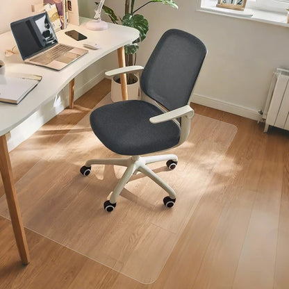 2PCS PVC Clear Office Chair Mat for Hardwood Floor,36"x48"Clear Mat for Desk Chair/Table.As Table Pad&Table Cover