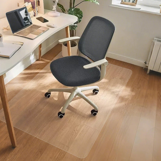 2PCS PVC Clear Office Chair Mat for Hardwood Floor,36"x48"Clear Mat for Desk Chair/Table.As Table Pad&Table Cover